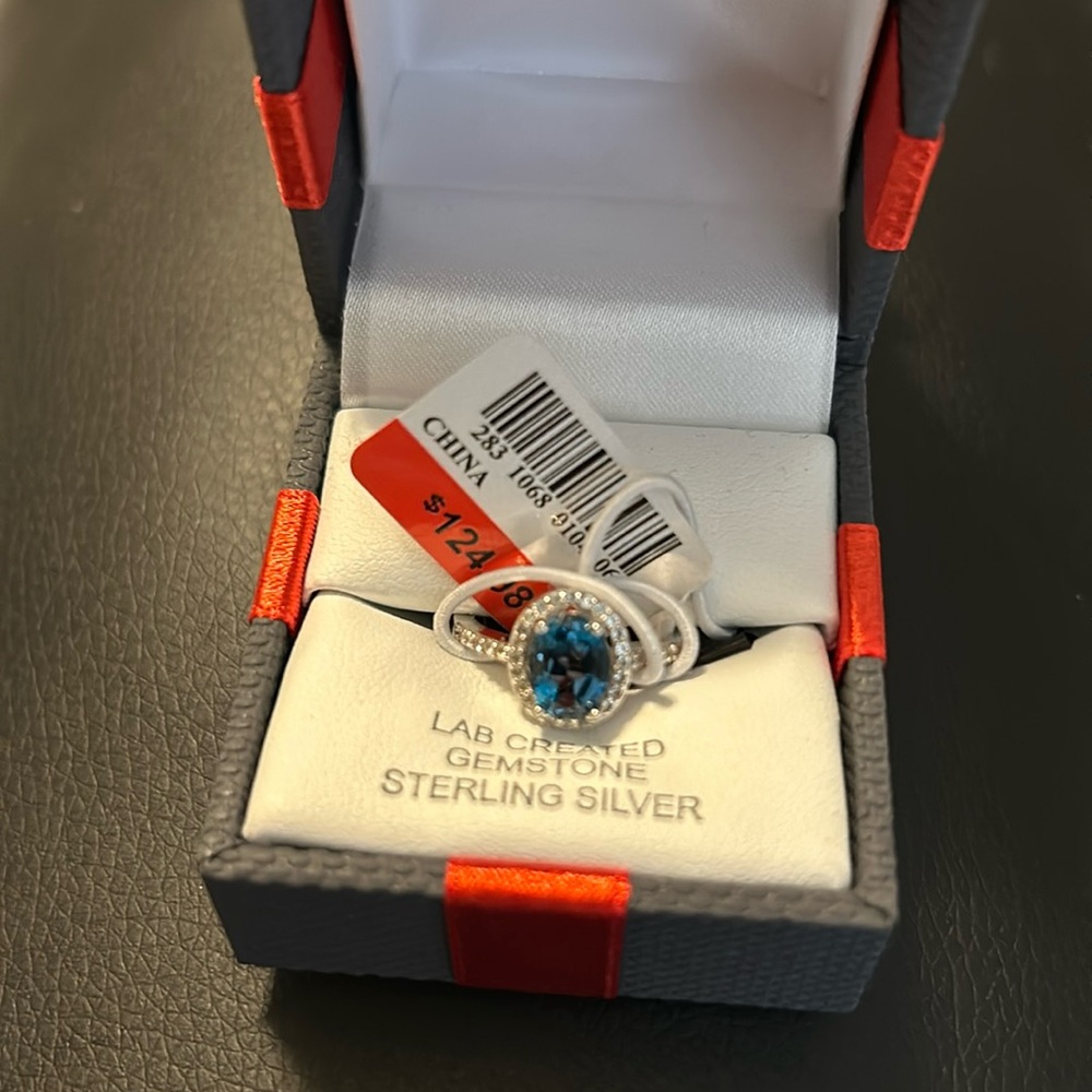 NWT size 7 Blue Topaz Ring